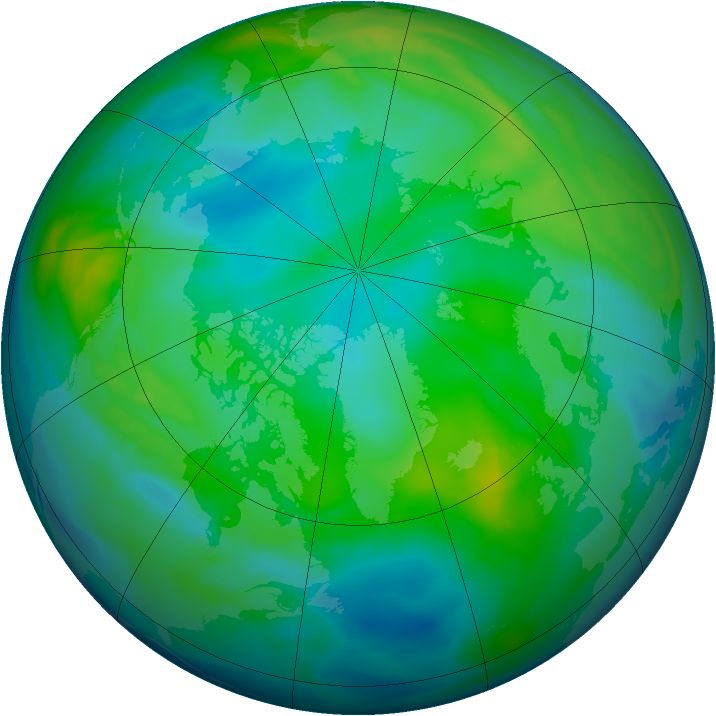 Arctic ozone map for 18 November 2006